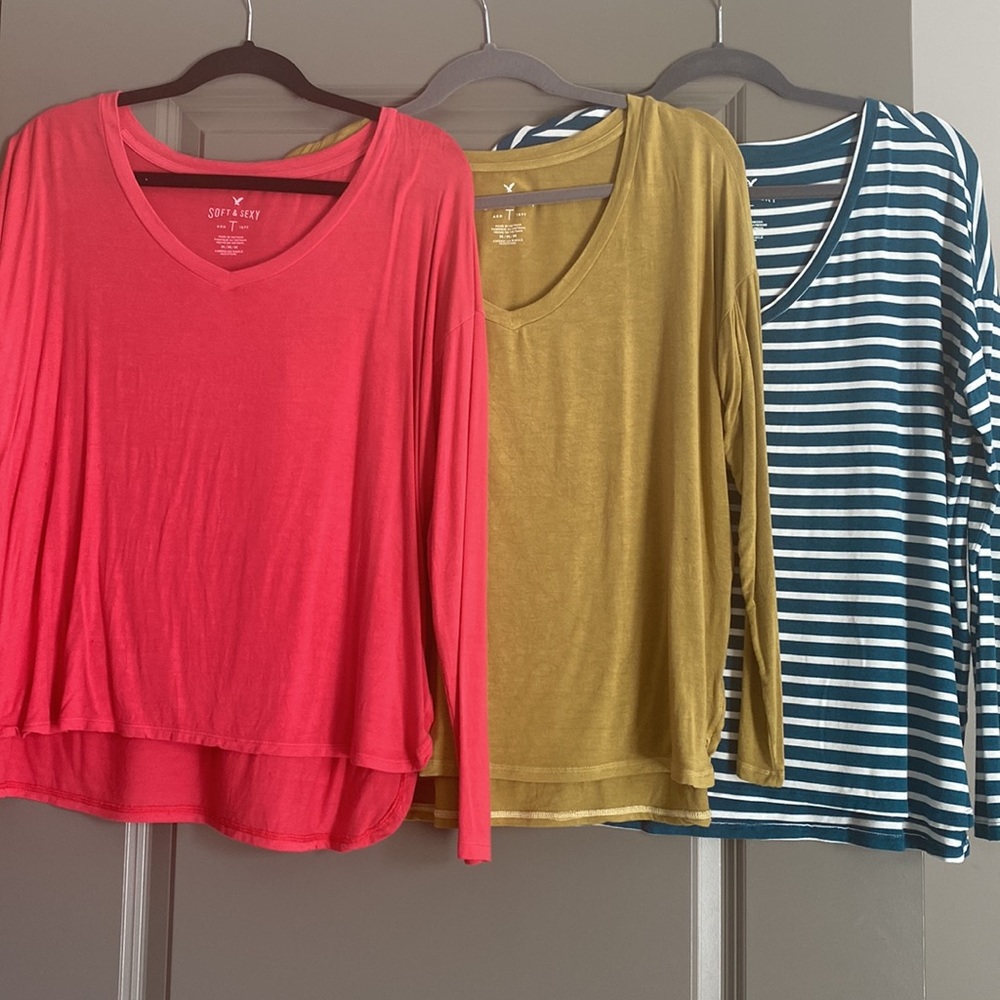 3 American Eagle Long Sleeves
